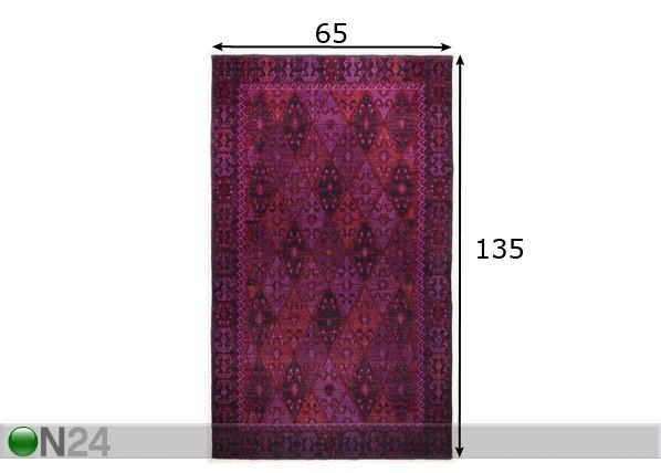 Matto VINTAGE KELIM COLORS 65x135 cm mitat