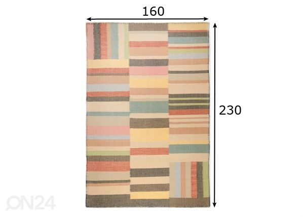 Matto VINTAGE PATCH 160x230 cm mitat