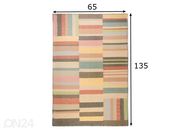 Matto VINTAGE PATCH 65x135 cm mitat