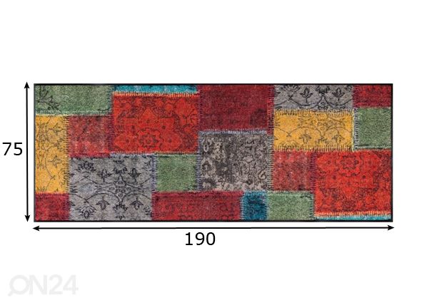 Matto Vintage Patches 75x190 cm mitat