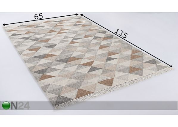 Matto Vintage Triangle 65x135cm mitat