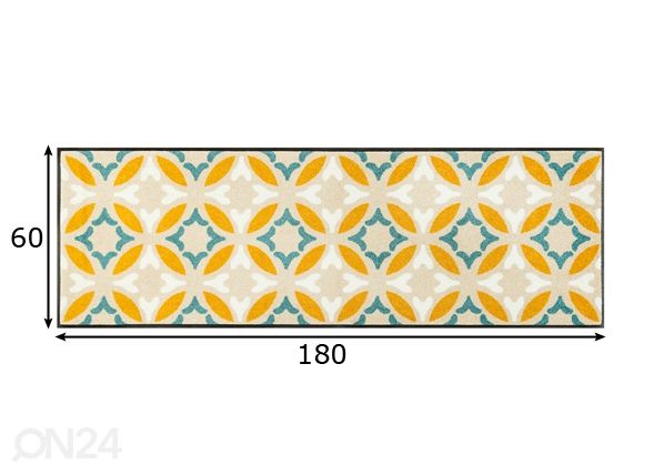 Matto VIOLA 60x180 cm mitat