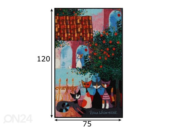 Matto VITA FAMILIARE 75x120 cm mitat