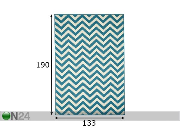 Matto WAVES 133x190 cm mitat