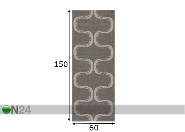 Matto Waves 60x150 cm mitat
