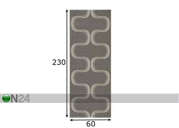 Matto Waves 60x230 cm mitat