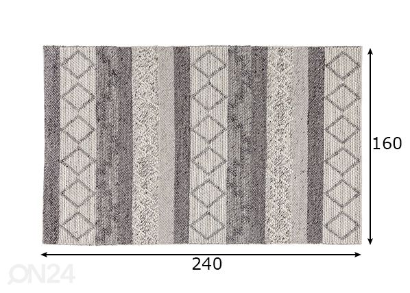 Matto Yarn 160x240 cm mitat
