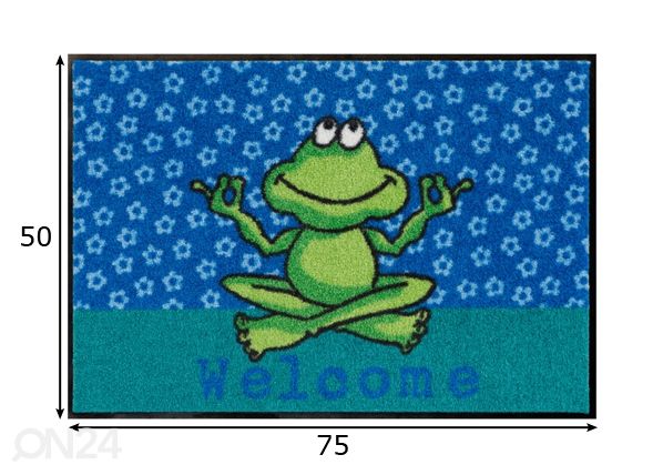 Matto YOGA FROSCH 50x75 cm mitat