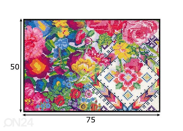 Matto Yucatan Beach 50x75 cm mitat