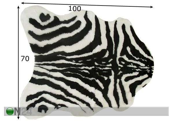 Matto ZEBRA 70x100 cm mitat