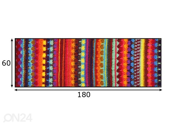 Matto ZORRO 60x180 cm mitat