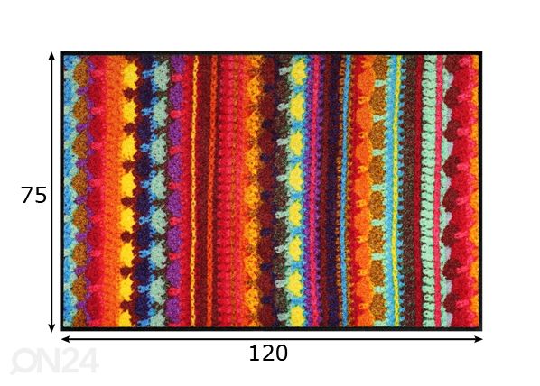 Matto ZORRO 75x120 cm mitat