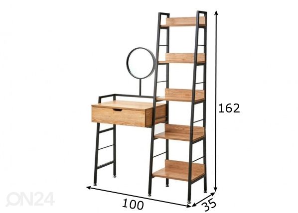 Meikkipöytä mitat
