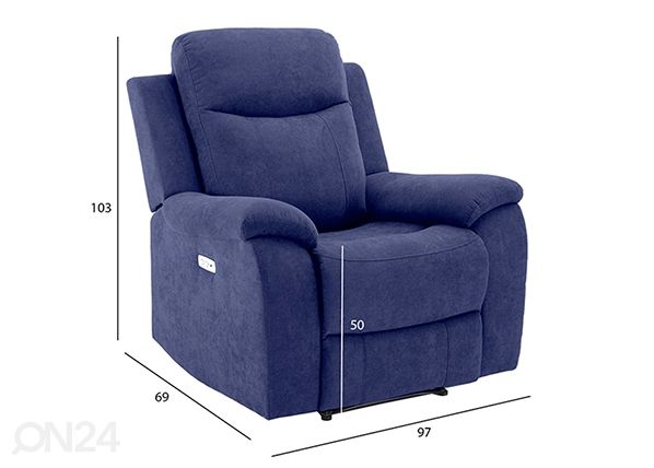 Mekanismituoli Milo Recliner mitat