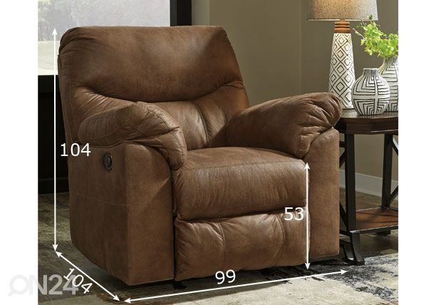 Mekanismituoli recliner Boxberg mitat