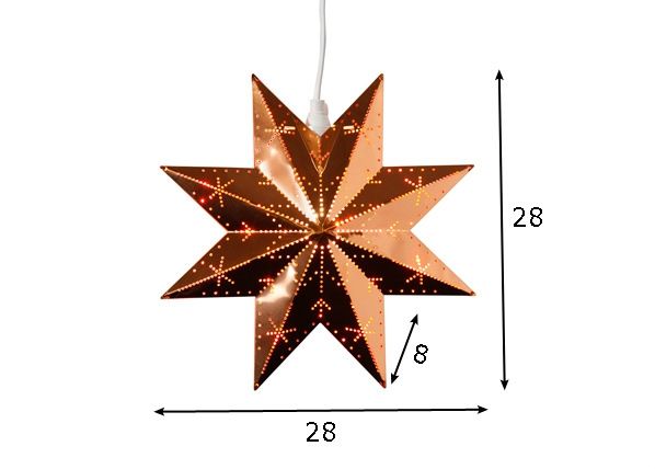 Metallitähti CLASSIC mitat
