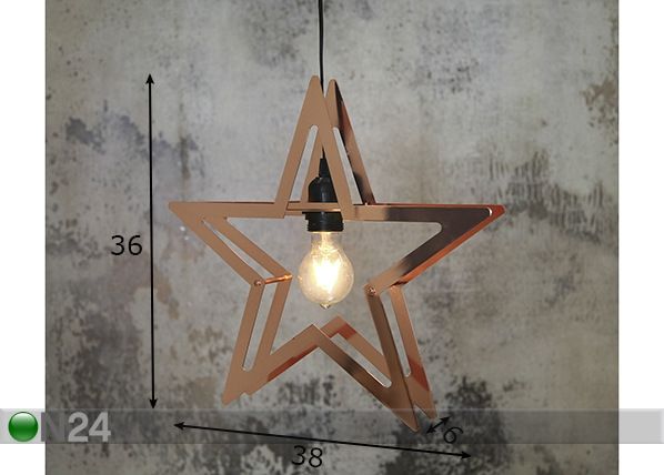 Metallitähti STARLNG mitat