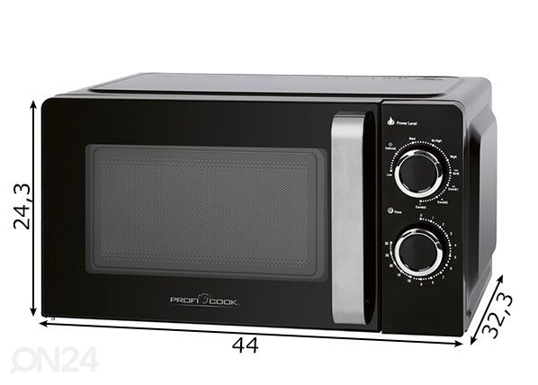 Mikroaaltouuni ProfiCook mitat