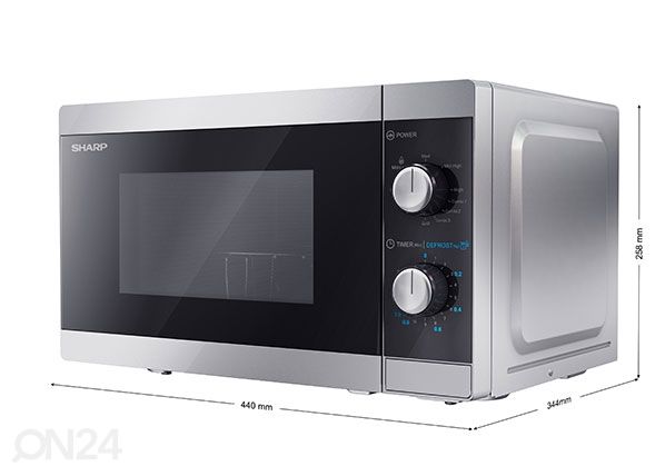 Mikroaaltouuni Sharp + grilli mitat