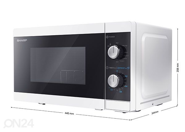 Mikroaaltouuni Sharp + grilli mitat