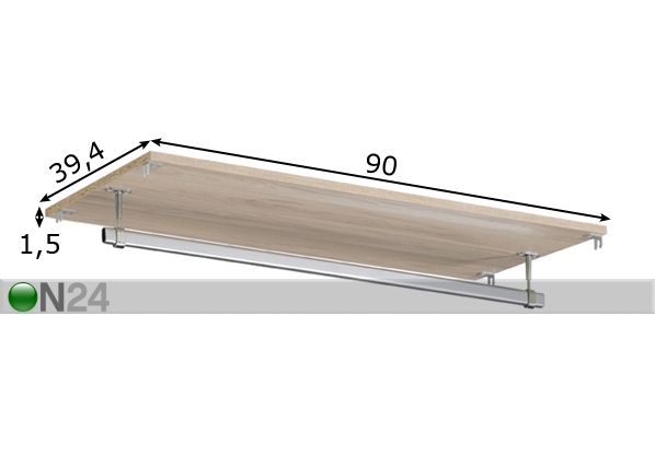Moduuli vaatetangolla Easy Dress mitat