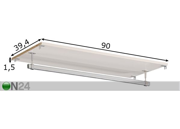 Moduuli vaatetangolla EASY DRESS mitat