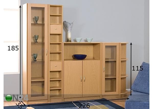 Moduulihylly TÄHTI K48 mitat