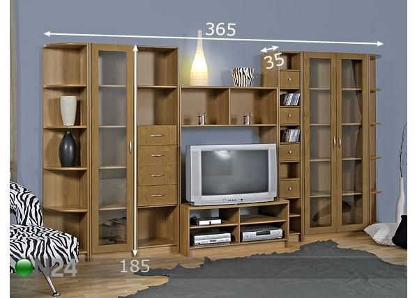 Moduulihyllystö TÄHTI K1 mitat