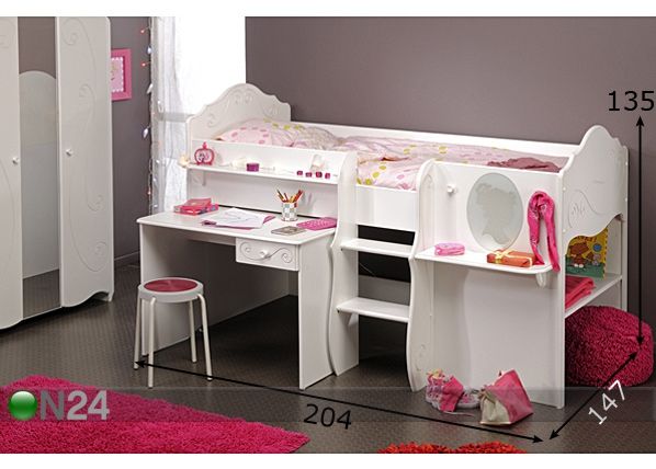 Monitoimisänky ALICE 90x200 cm mitat