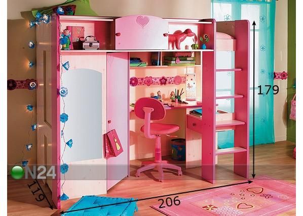 Monitoimisänky ZOE 90x200 cm mitat