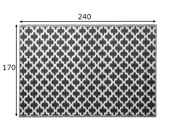 Muovimatto 170x240 cm mitat