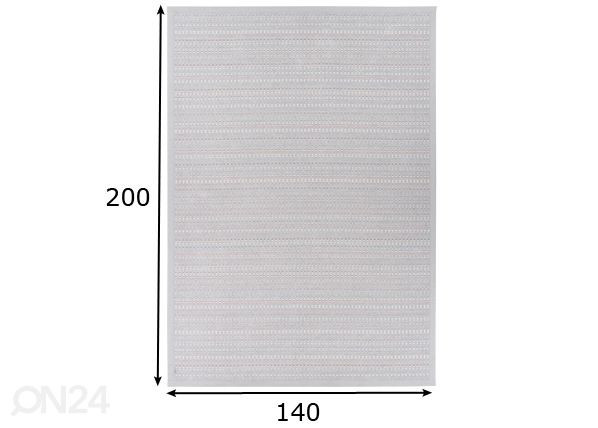 Narma smartWeave® matto Esna white 140x200 cm mitat