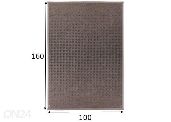 Narma smartWeave® matto Helme linen 100x160 cm mitat