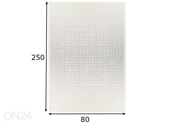 Narma smartWeave® matto Helme white 80x250 cm mitat