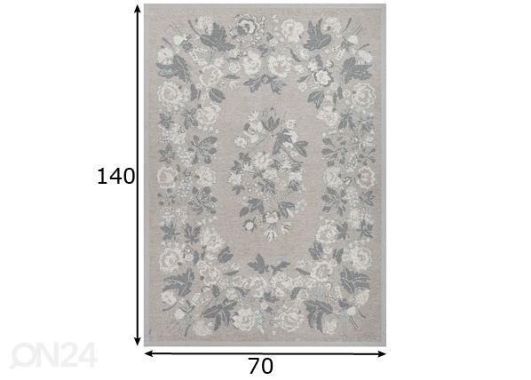 Narma smartWeave® matto Lihula beige 70x140 cm mitat