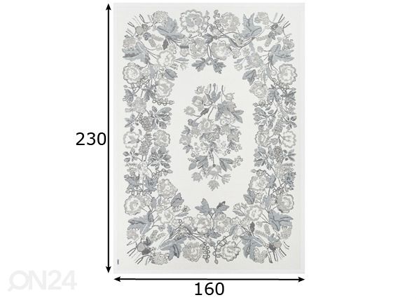 Narma smartWeave® matto Lihula white 160x230 cm mitat