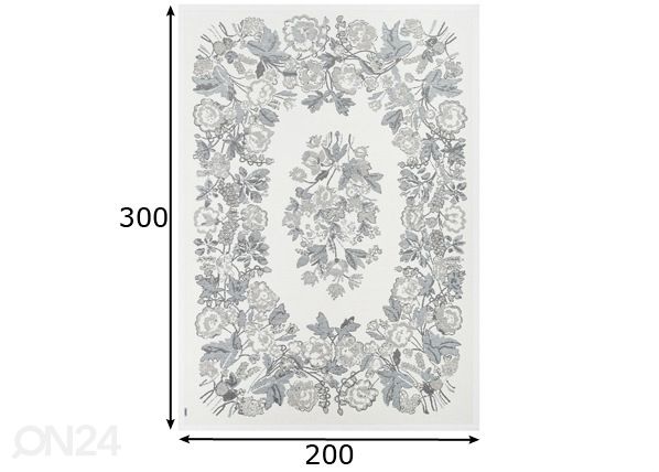 Narma smartWeave® matto Lihula white 200x300 cm mitat