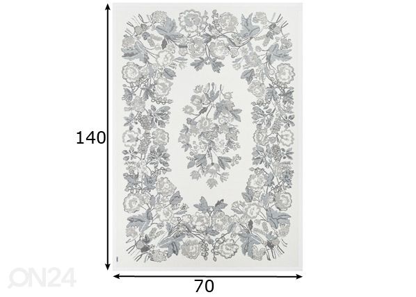 Narma smartWeave® matto Lihula white 70x140 cm mitat
