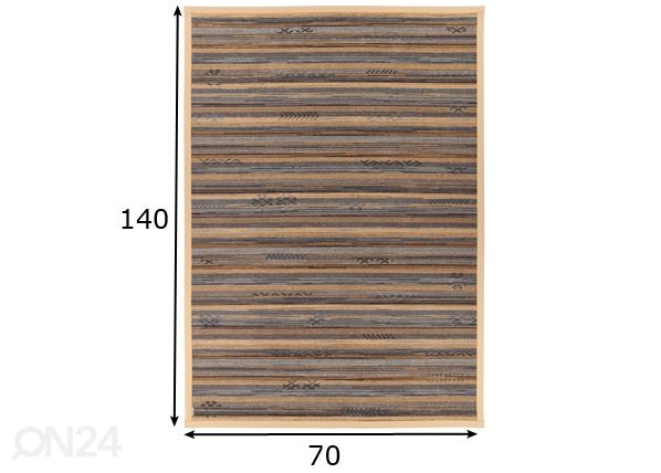 Narma smartWeave® matto Liiva gold 70x140 cm mitat