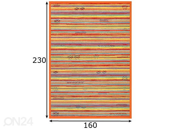 Narma smartWeave® matto Liiva multi 160x230 cm mitat