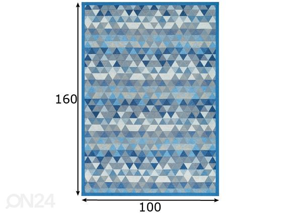 Narma smartWeave® matto Luke blue 100x160 cm mitat