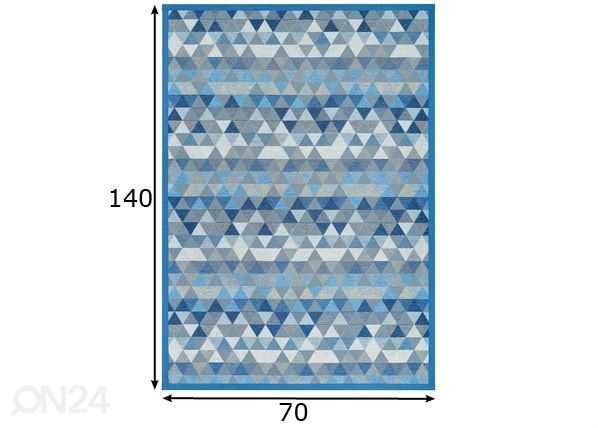Narma smartWeave® matto Luke blue 70x140 cm mitat