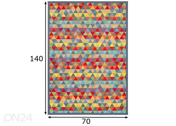 Narma smartWeave® matto Luke multi 70x140 cm mitat