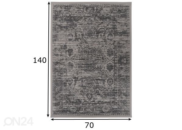 Narma smartWeave® matto Palmse linen 70x140 cm mitat