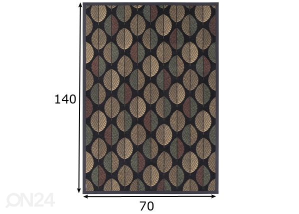 Narma smartWeave® matto Pärna carbon 70x140 cm mitat