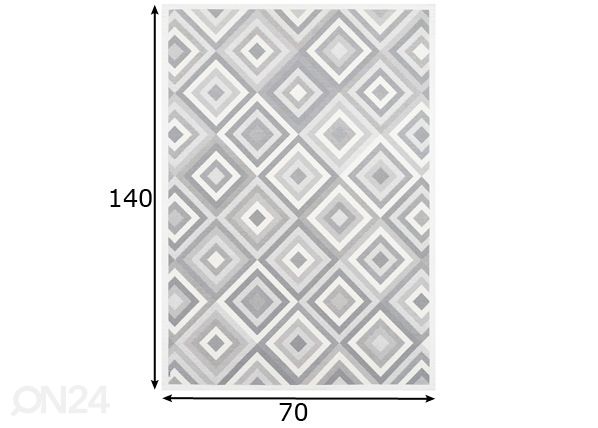 Narma smartWeave® matto Tahula white 70x140 cm mitat