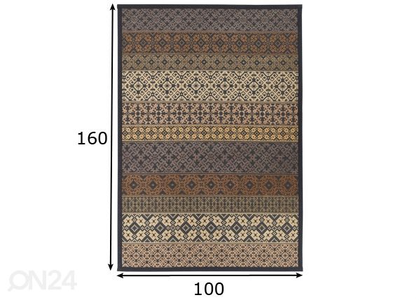 Narma smartWeave® matto Tidriku gold 100x160 cm mitat