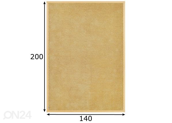 Narma smartWeave® matto Vivva gold 140x200 cm mitat