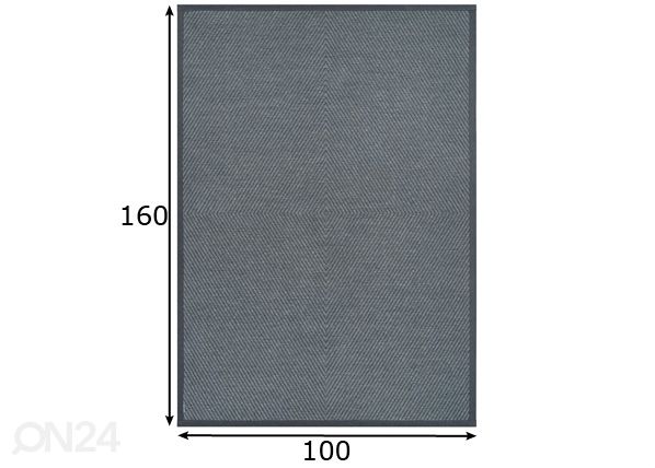 Narma smartWeave® matto Vivva grey 100x160 cm mitat