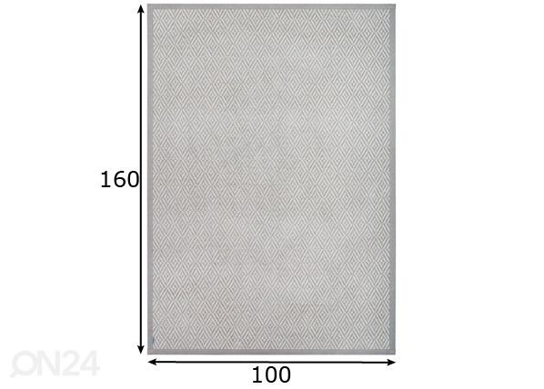 Narma smartWeave® TWIN matto PÜHA beige 100x160 cm mitat